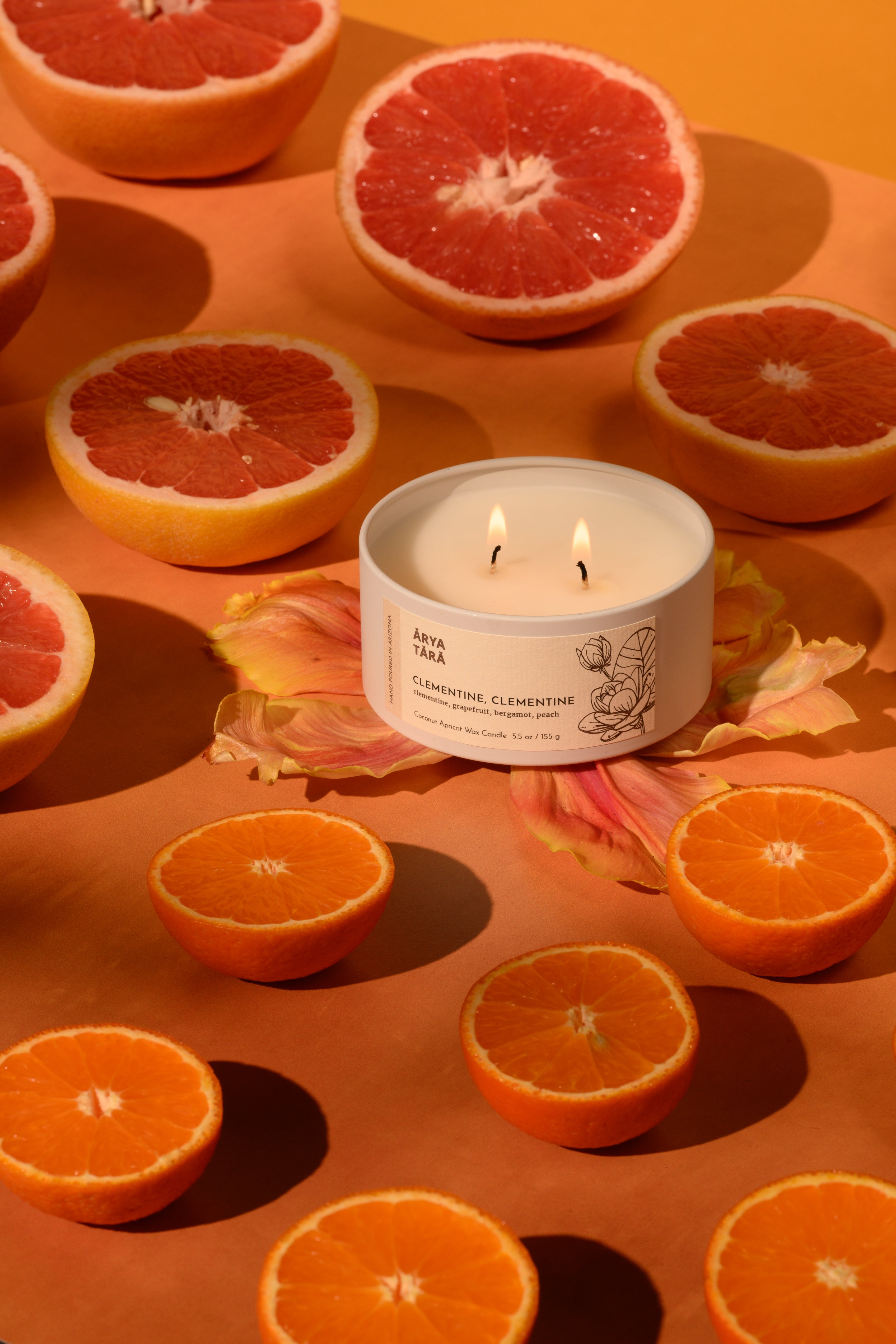 Clementine, Clementine Candle | Ivory Tin