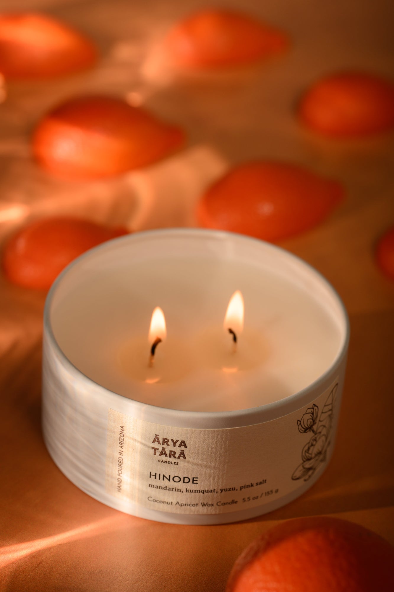 Hinode Candle | Lotus Tin