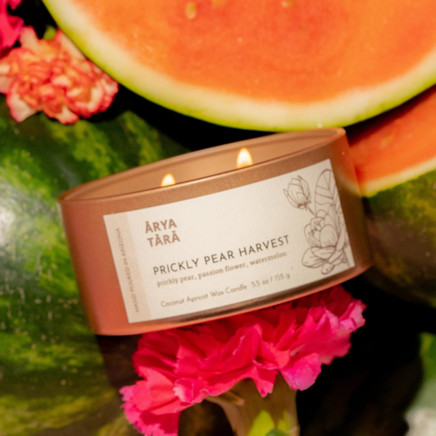 Prickly Pear Harvest Candle | Copper Tin