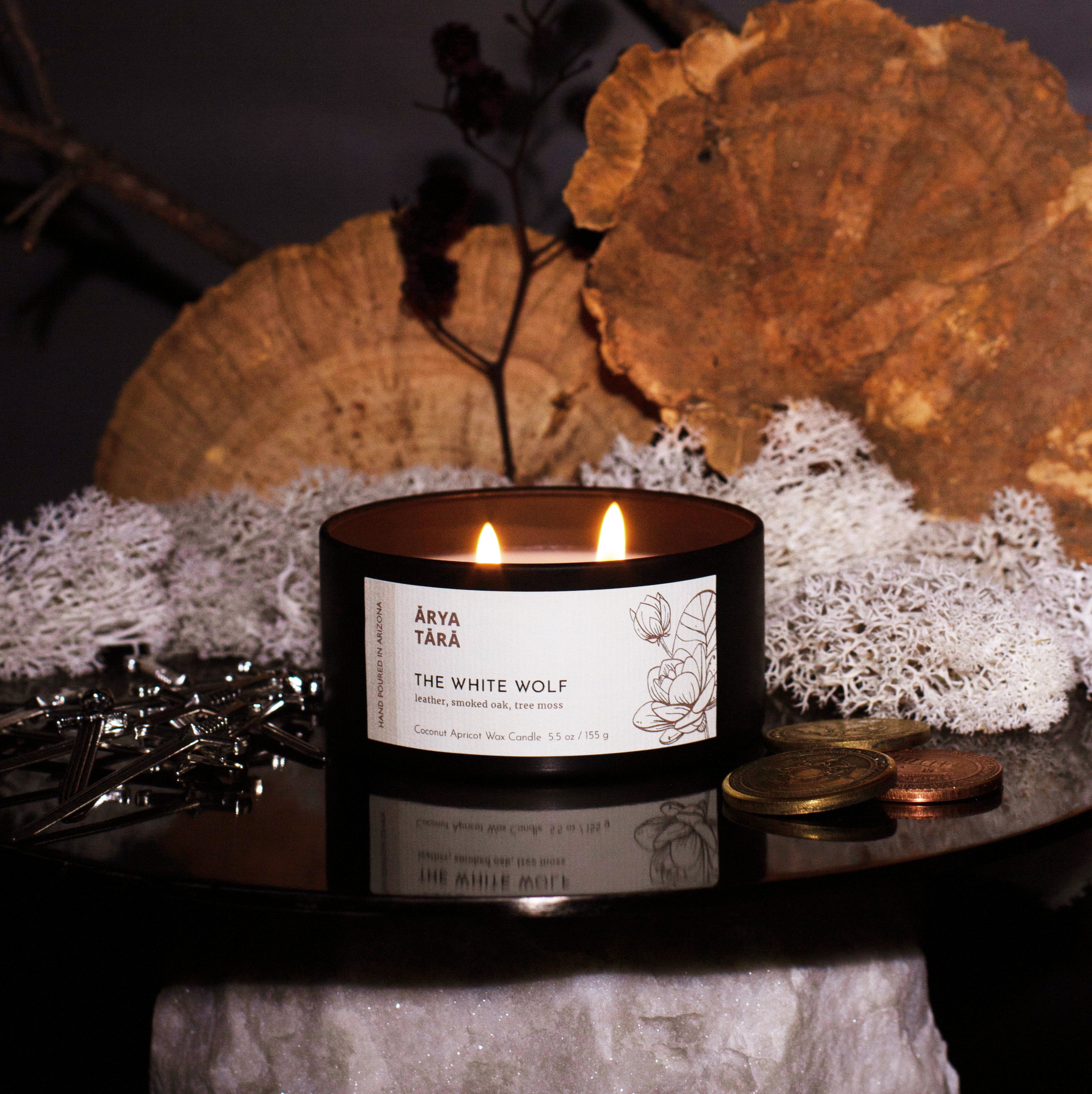 The White Wolf Candle | Onyx Tin