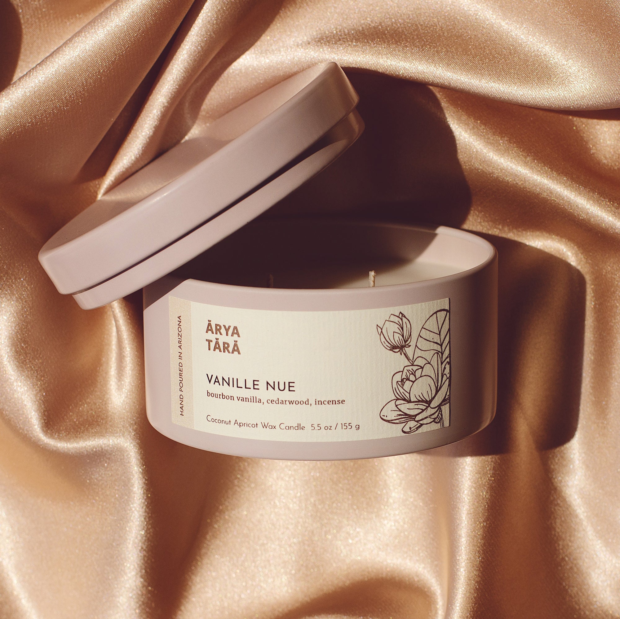 Vanille Nue Candle | Lotus Tin